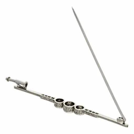Diamant-Reversnadel Weißgold
