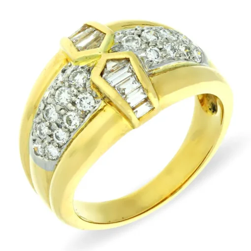 Diamant-Ring Bicolor
