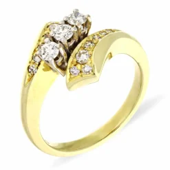 Diamant-Ring Bicolor