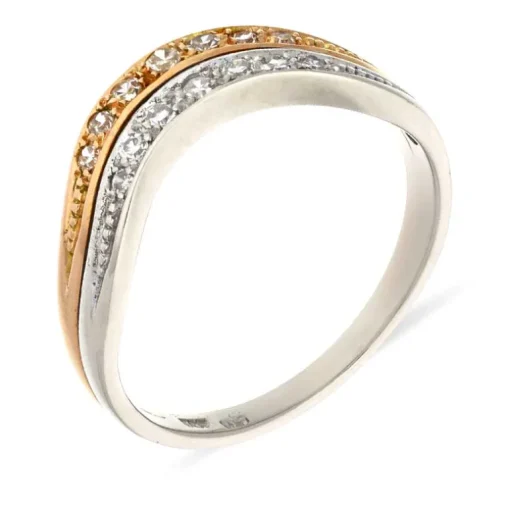 Diamant-Ring Bicolor