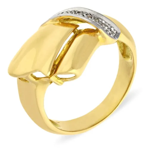Diamant-Ring Bicolor
