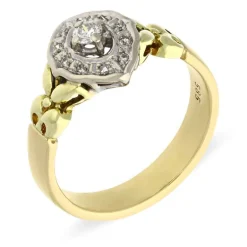 Diamant-Ring Bicolor