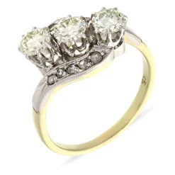 Diamant-Ring Bicolor
