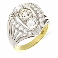 Diamant-Ring Bicolor
