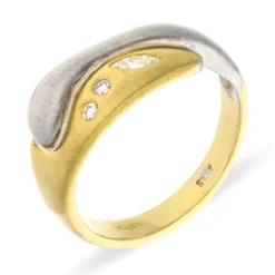 Diamant-Ring Bicolor