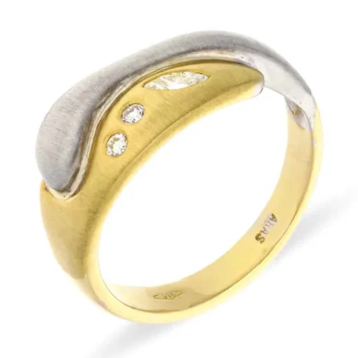 Diamant-Ring Bicolor