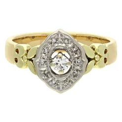 Diamant-Ring Bicolor