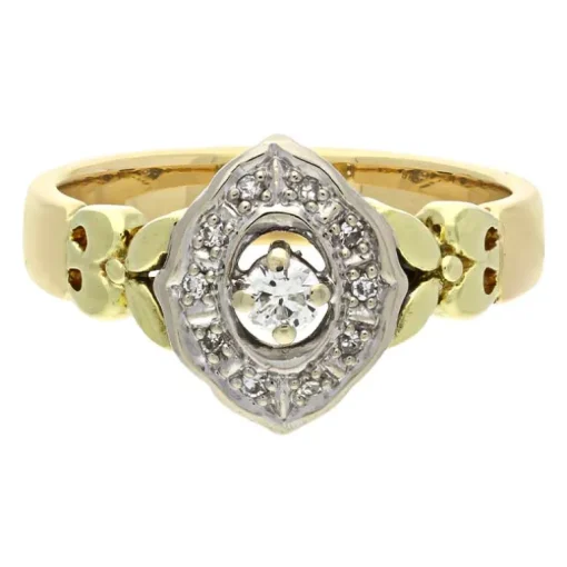 Diamant-Ring Bicolor
