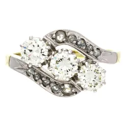 Diamant-Ring Bicolor