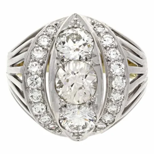 Diamant-Ring Bicolor