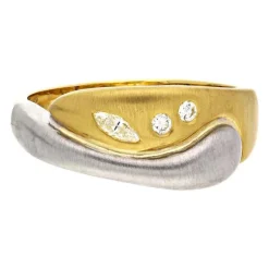 Diamant-Ring Bicolor