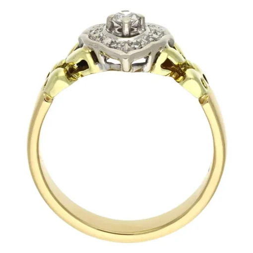 Diamant-Ring Bicolor