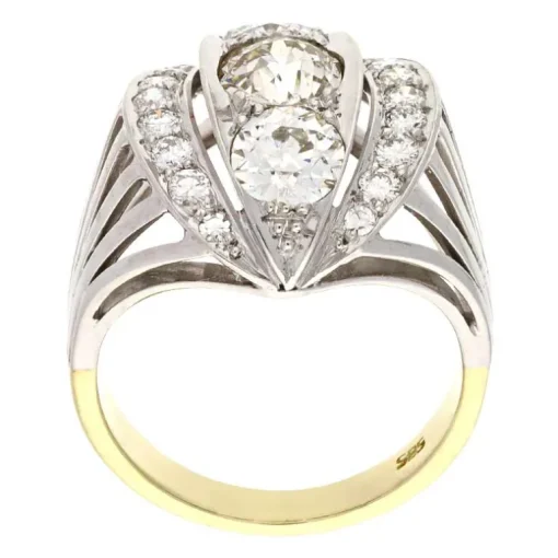 Diamant-Ring Bicolor