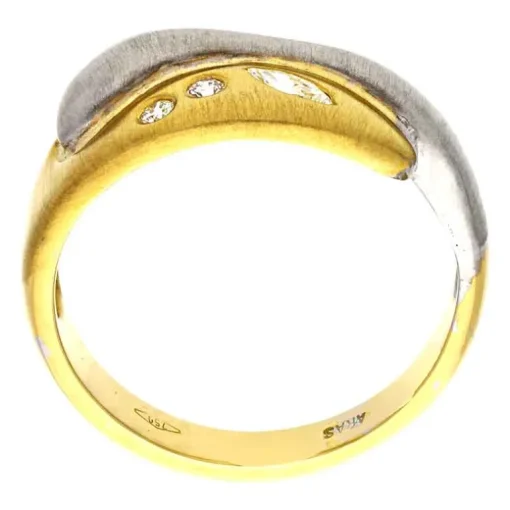 Diamant-Ring Bicolor