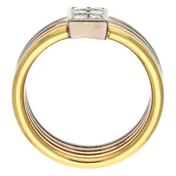 Diamant-Ring Tricolor