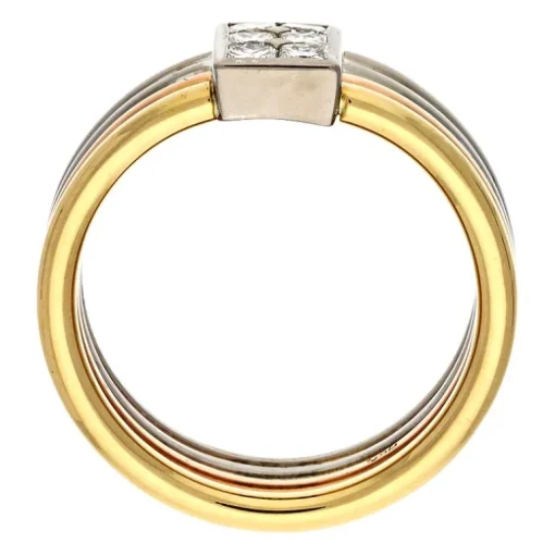 Diamant-Ring Tricolor