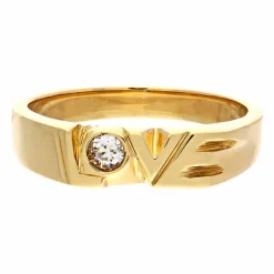 Diamat-Ring 'Love' Gelbgold