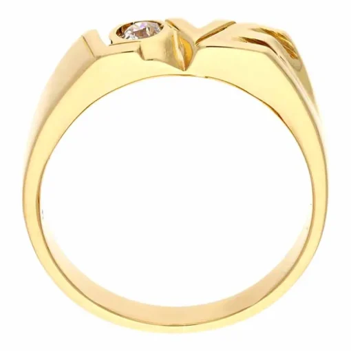 Diamat-Ring 'Love' Gelbgold