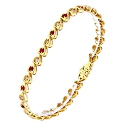 Edelstein-Armband Gelbgold