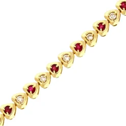 Edelstein-Armband Gelbgold