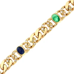 Edelstein-Armband Gelbgold