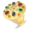 Edelstein-Design-Ring Gelbgold