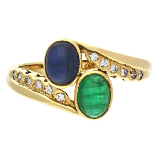 Edelstein-Ring Gelbgold