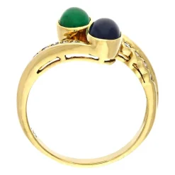 Edelstein-Ring Gelbgold