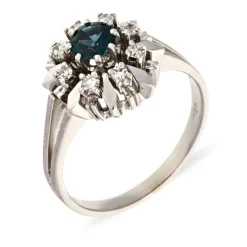 Edelstein-Ring Weißgold