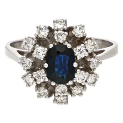 Edelstein-Ring Weißgold
