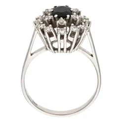 Edelstein-Ring Weißgold
