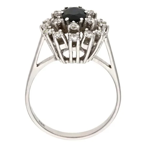 Edelstein-Ring Weißgold