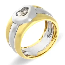 Exklusiver Chopard Ring Happy Diamonds Bicolor
