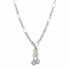 Glas-Kette Silber