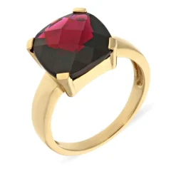 Granat-Ring Gelbgold
