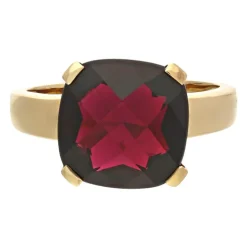 Granat-Ring Gelbgold