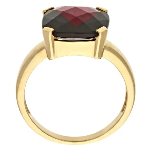 Granat-Ring Gelbgold