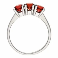 Granat-Ring Weißgold