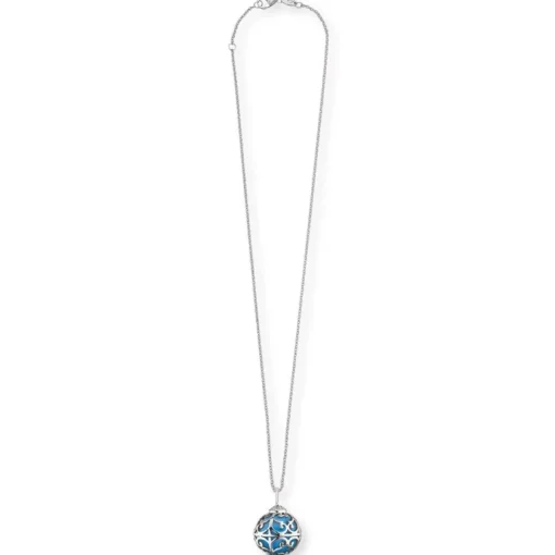 Herzengel Kette mit Klangkugel-Anhänger Silber