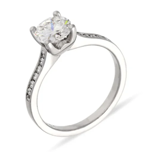 Hochwertiger Brillantring 1,20 ct Weißgold