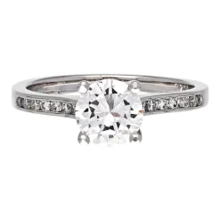 Hochwertiger Brillantring 1,20 ct Weißgold