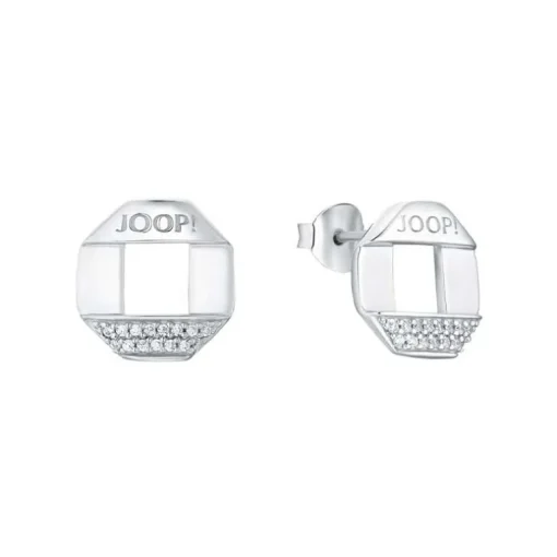 JOOP! Zirkonia-Ohrstecker Silber, rhodiniert