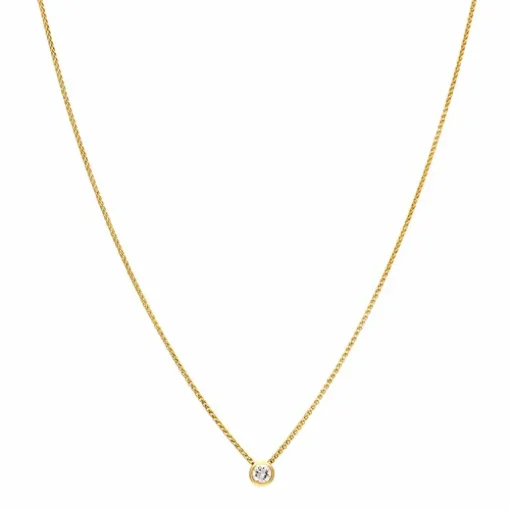 Kette mit Anhänger Gelbgold 0,58 ct