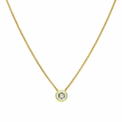 Kette mit Anhänger Gelbgold 1,18 ct