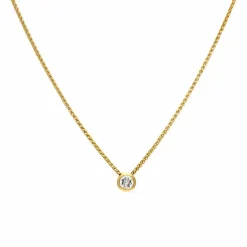 Kette mit Anhänger Gelbgold 0,58 ct