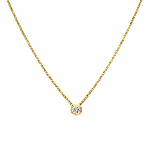 Kette mit Anhänger Gelbgold 0,58 ct