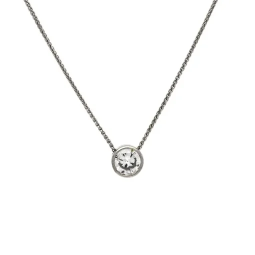 Kette mit Anhänger Weißgold 1,10 ct