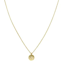Kette mit Brillant-Anhänger Gelbgold