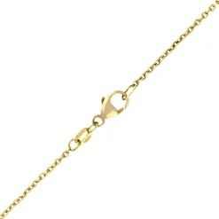 Kette mit Brillant-Anhänger Gelbgold