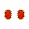 Korall-Clip-Ohrstecker Gelbgold